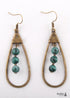 Pendientes bohemios, pendientes colgantes RH, pendientes de aro con gota
