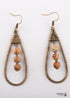 Pendientes bohemios, pendientes colgantes RH, pendientes de aro con gota