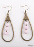 Pendientes bohemios, pendientes colgantes RH, pendientes de aro con gota