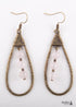 Pendientes bohemios, pendientes colgantes RH, pendientes de aro con gota
