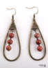Pendientes bohemios, pendientes colgantes RH, pendientes de aro con gota