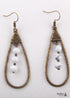 Pendientes bohemios, pendientes colgantes RH, pendientes de aro con gota