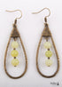 Pendientes bohemios, pendientes colgantes RH, pendientes de aro con gota