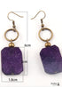 Pendientes bohemios, pendientes colgantes RH, Druzy Ice