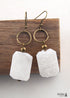 Pendientes bohemios, pendientes colgantes RH, Druzy Ice