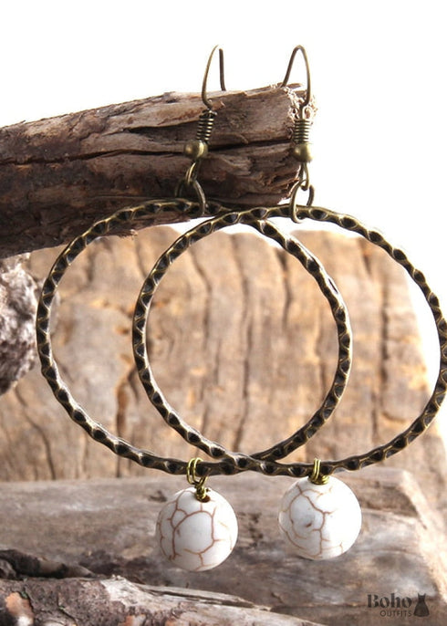 Pendientes bohemios, pendientes colgantes RH, bucle