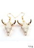 Pendientes bohemios, pendientes colgantes RH, cuerno blanco