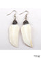 Pendientes bohemios, pendientes colgantes RH, arcilla de hoja de concha blanca
