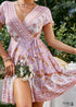 Boho Floral Mini Dress Judith