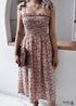 Boho Floral Sexy Midi Dress Kiona