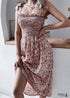 Boho Floral Sexy Midi Dress Kiona