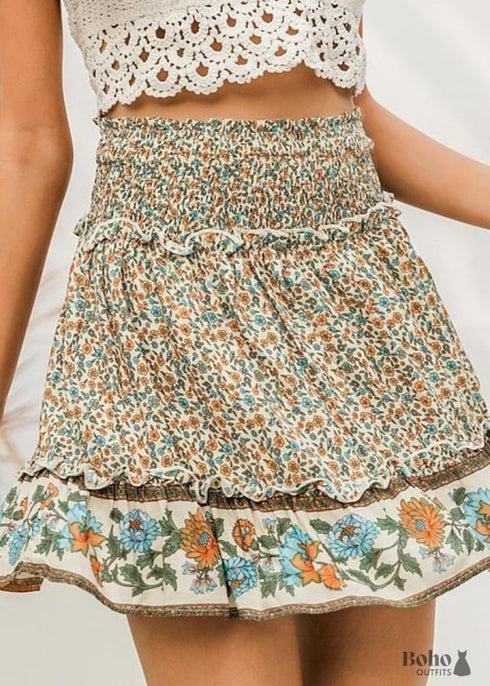 Boho Floral Skirt Caroline