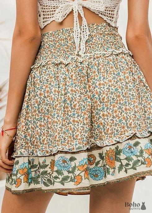 Boho Floral Skirt Caroline