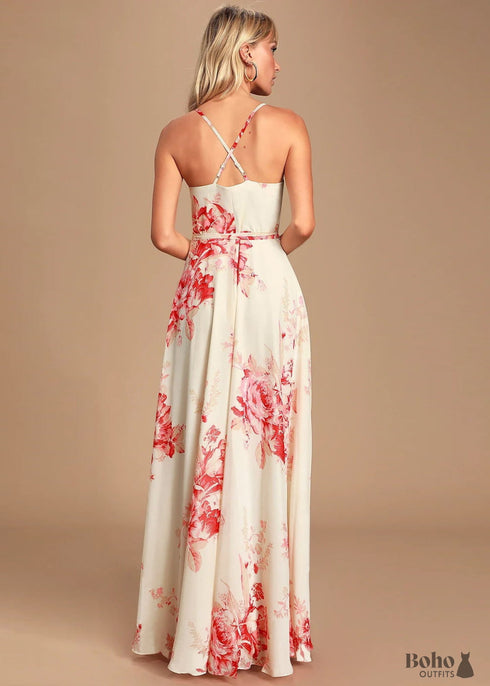 Boho Floral Wrap Summer Dress Nyra