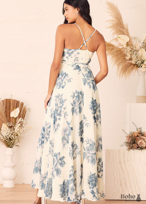 Boho Floral Wrap Summer Dress Nyra