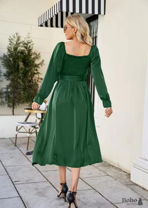 Boho French Elegant Casual Spring Summer Dress Olivia