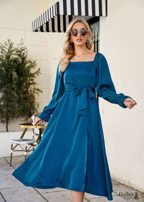 Boho French Elegant Casual Spring Summer Dress Olivia