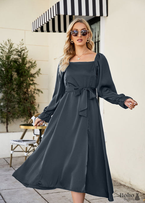 Boho French Elegant Casual Spring Summer Dress Olivia