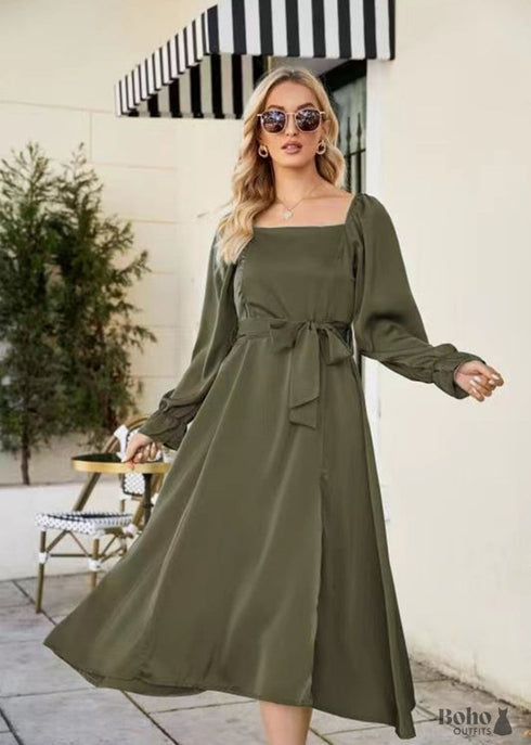 Boho French Elegant Casual Spring Summer Dress Olivia