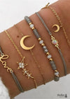 Boho Gold Bracelet Set Celeste Laura