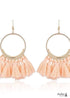 Boho Gold Earrings Pompoms Juliet