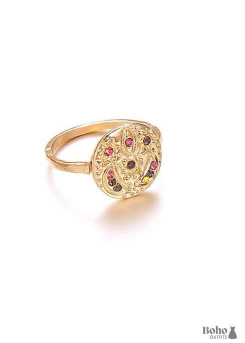 Anillo de oro bohemio Jordan