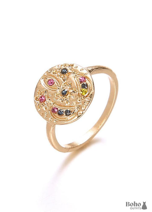 Anillo de oro bohemio Jordan