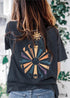 Boho Graphic Tee Moon Cycle