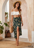 Boho Green Floral Skirt Clara