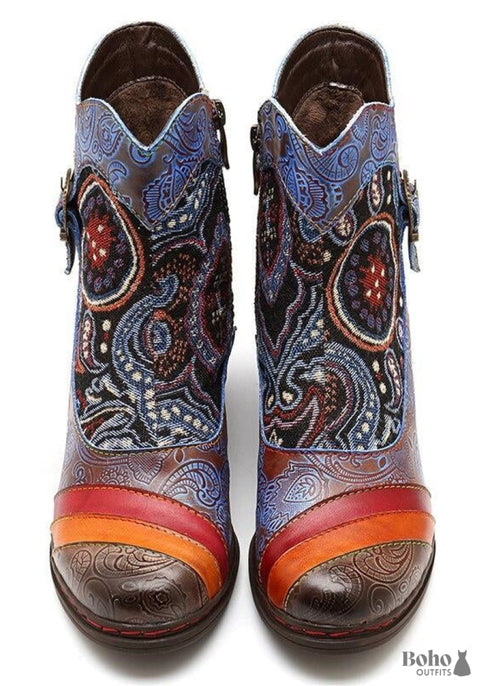 Botas de tacón boho