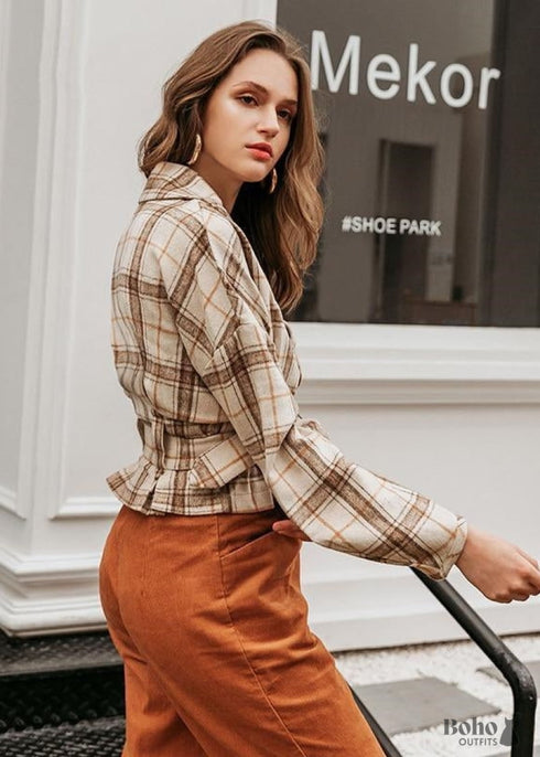 Chaqueta bohemia hippie de lana artificial