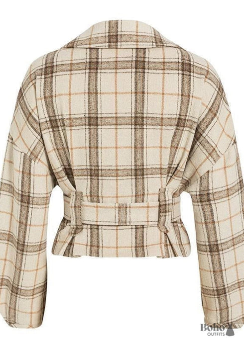 Chaqueta bohemia hippie de lana artificial