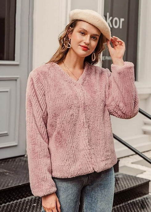 Chaqueta Boho Plaire Rosa Polvo