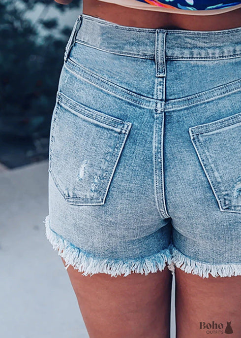 Boho Jeans Shorts Sophia
