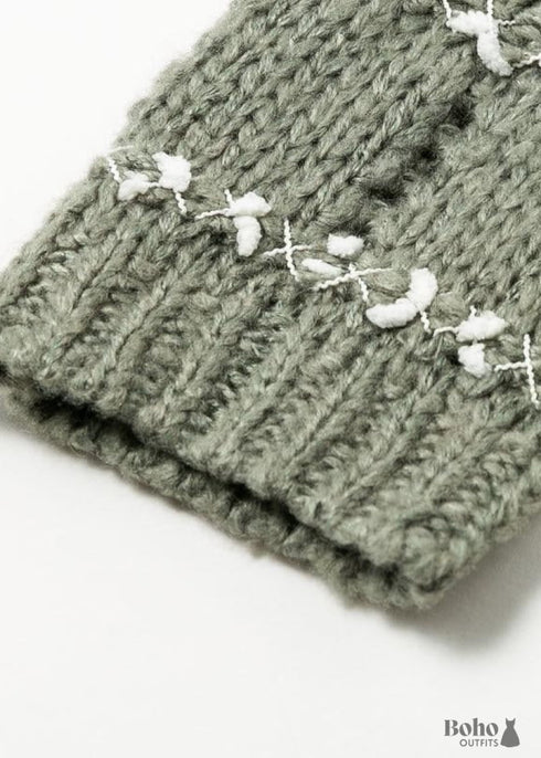 Gillet con efecto de punto bohemio