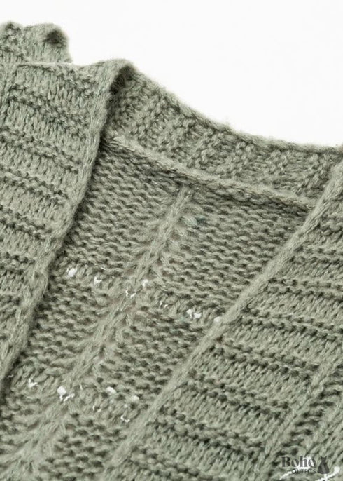 Gillet con efecto de punto bohemio