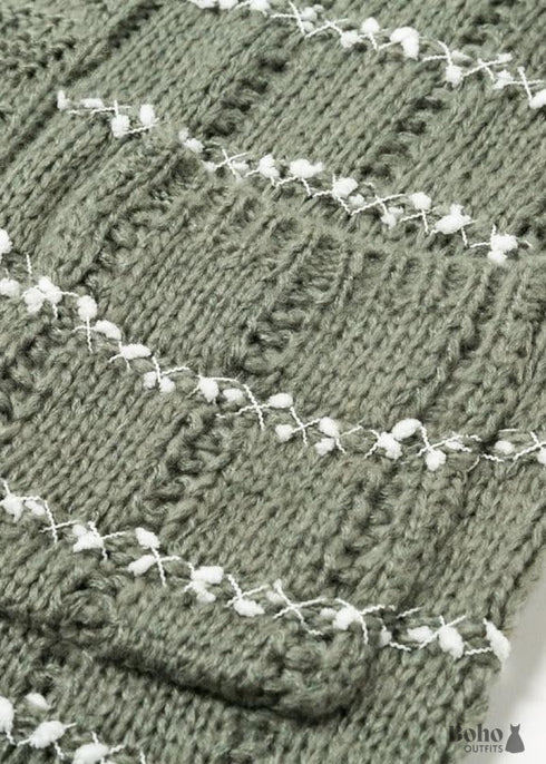 Gillet con efecto de punto bohemio