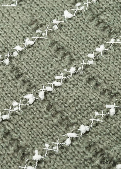 Gillet con efecto de punto bohemio