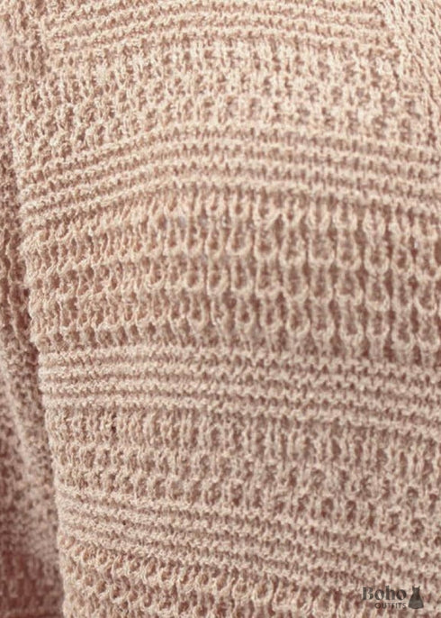 Chaleco de punto bohemio