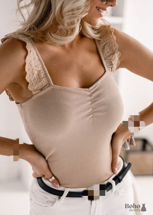 Boho Lace Straps Blouse Jovie