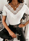 Boho Lace V-Neck Blouse Kennna