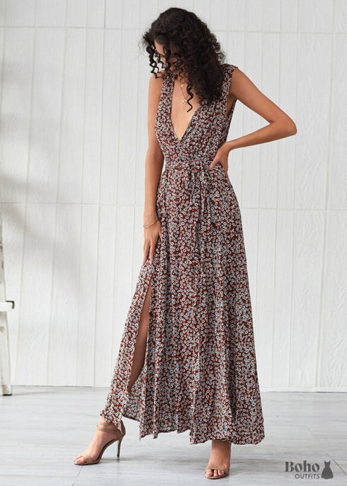 Boho Maxi Floral Dress