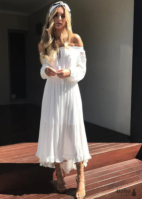 Boho Midi Dress Henna