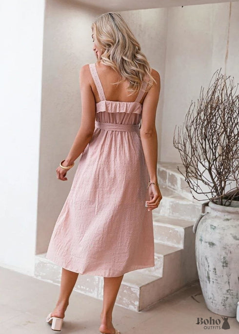 Boho Midi Dress Laura