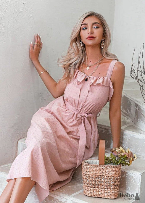 Boho Midi Dress Laura