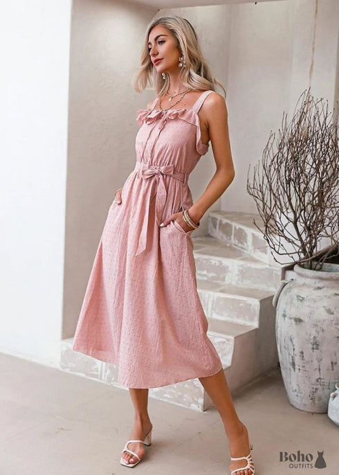Boho Midi Dress Laura