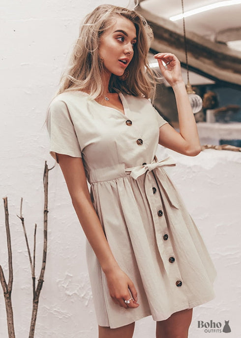 Vestido mini bohemio Linda