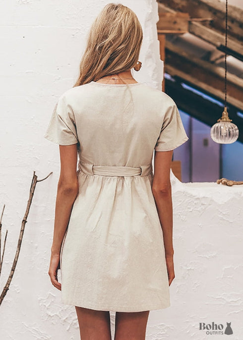 Vestido mini bohemio Linda