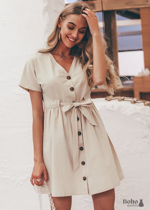 Vestido mini bohemio Linda