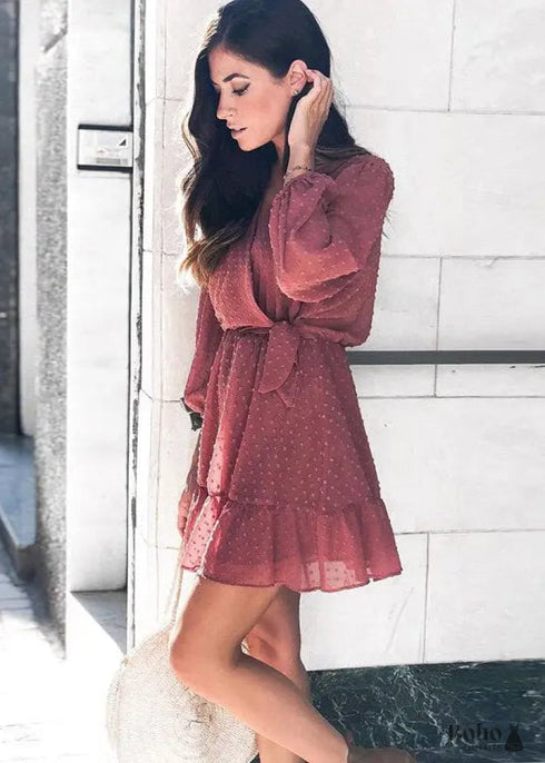 Boho Mini Dress Shilin